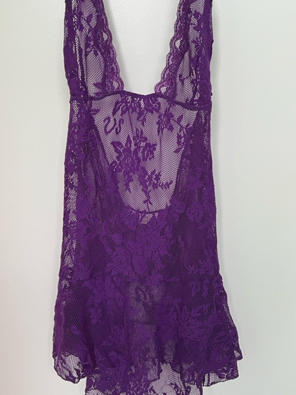 Victoria's Secret Purple Lace Chemise - Picture 2 of 4